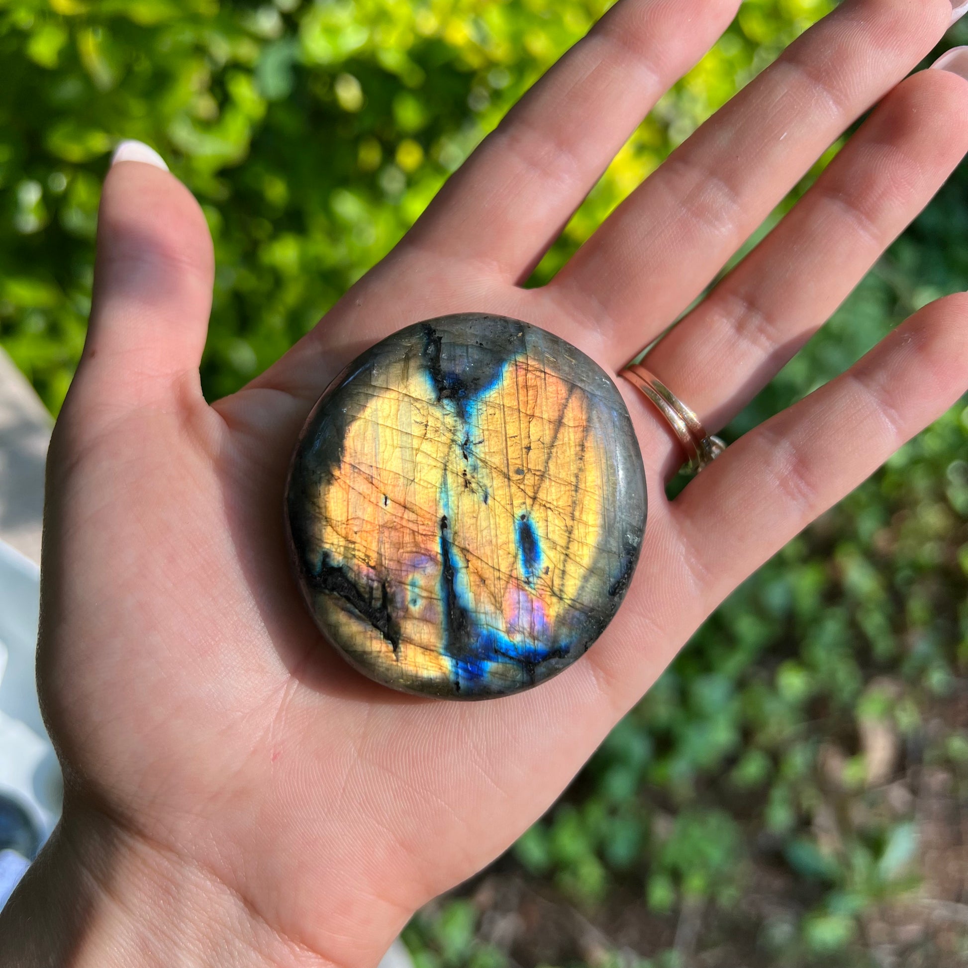 Labradorite Palm Stone (#310) - Simply Affinity
