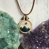 PRE-ORDER- Mini Embroidered Mountain Range Necklace - Simply Affinity