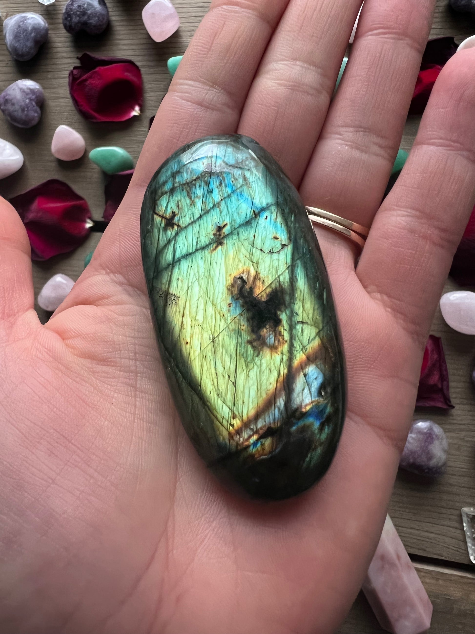 Labradorite Palm Stone (#88E) - Simply Affinity