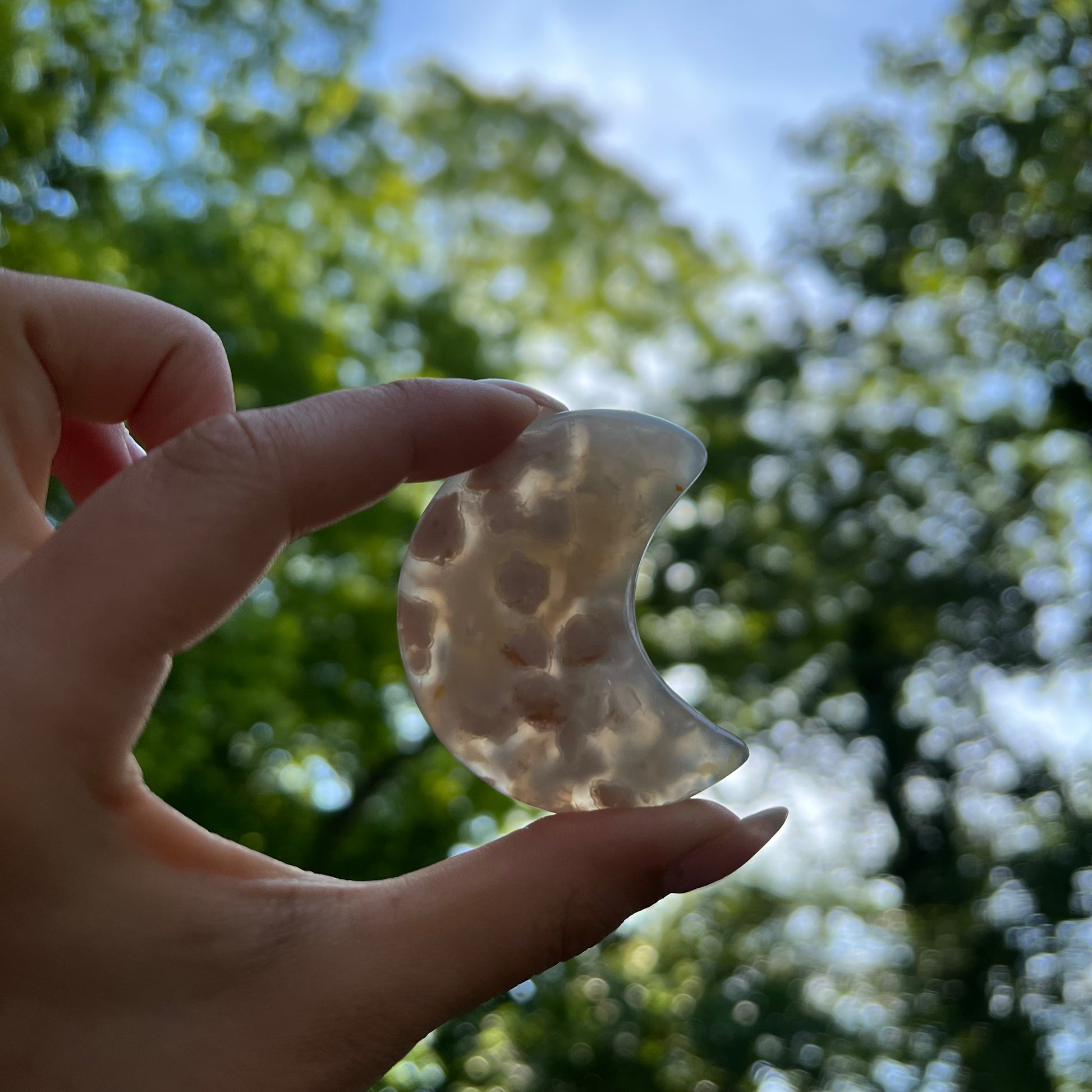 Flower Agate Moon (#7) - Simply Affinity