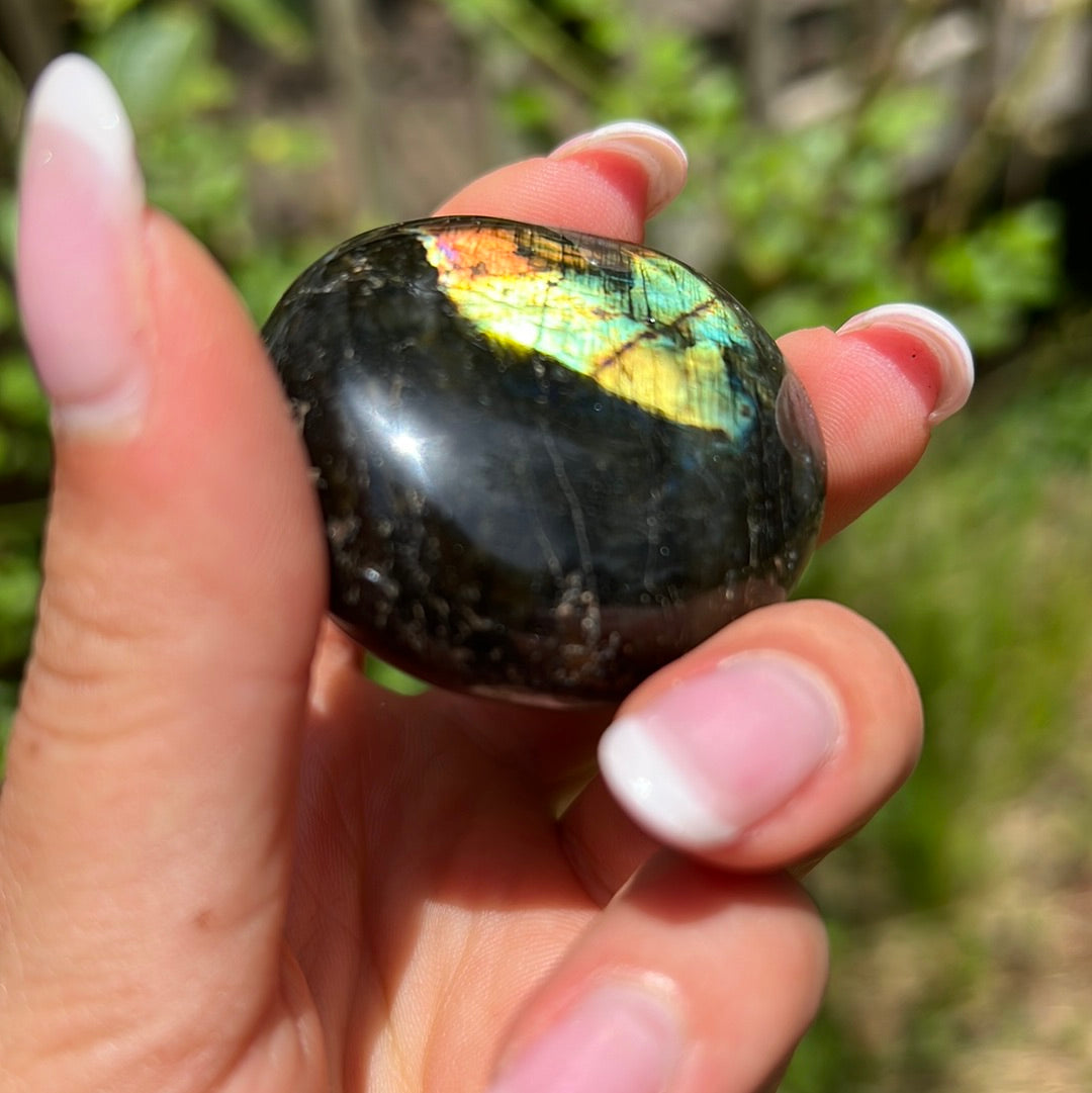 Labradorite Palm Stone (#123) - Simply Affinity