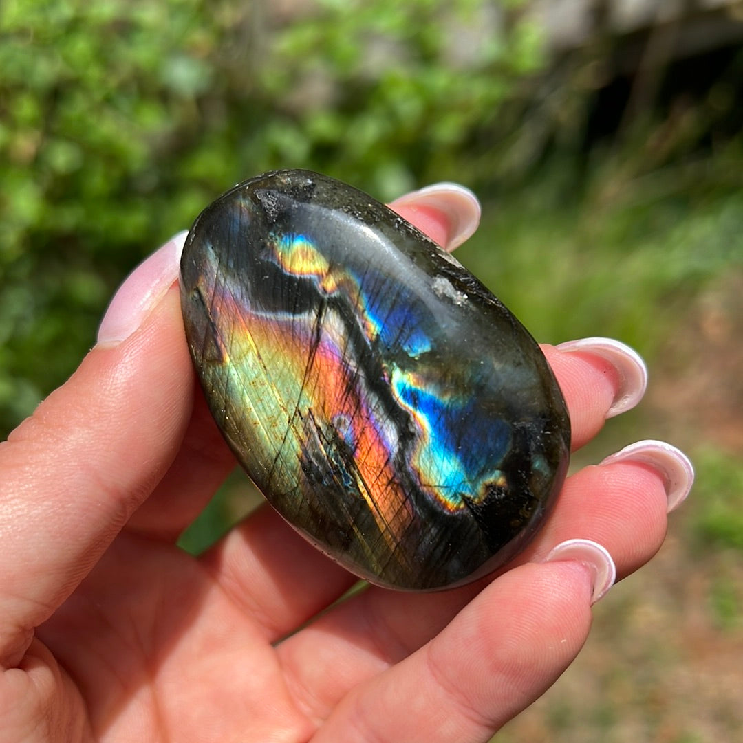 Labradorite Palm Stone (#131) - Simply Affinity