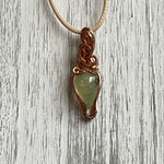 Prehnite Wire-Wrapped Pendant - Ready to Ship - Simply Affinity