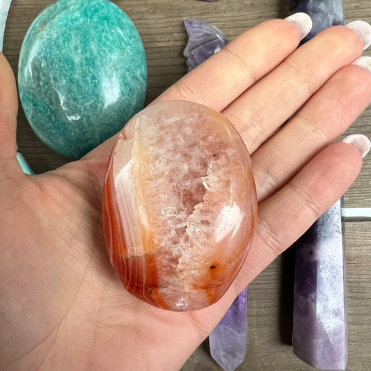 Carnelian Palm Stone (#11) - Simply Affinity