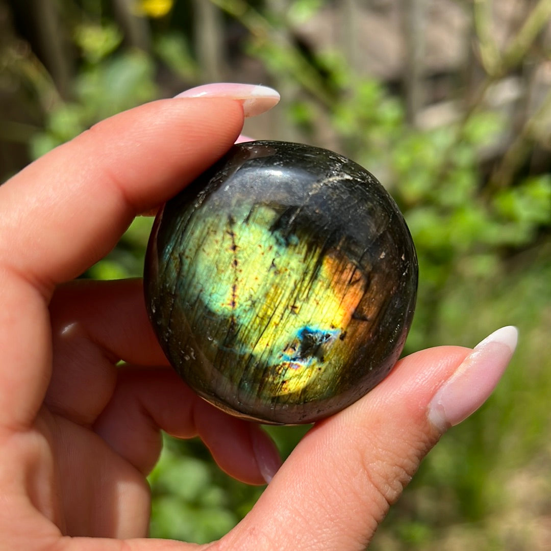 Labradorite Palm Stone (#123) - Simply Affinity