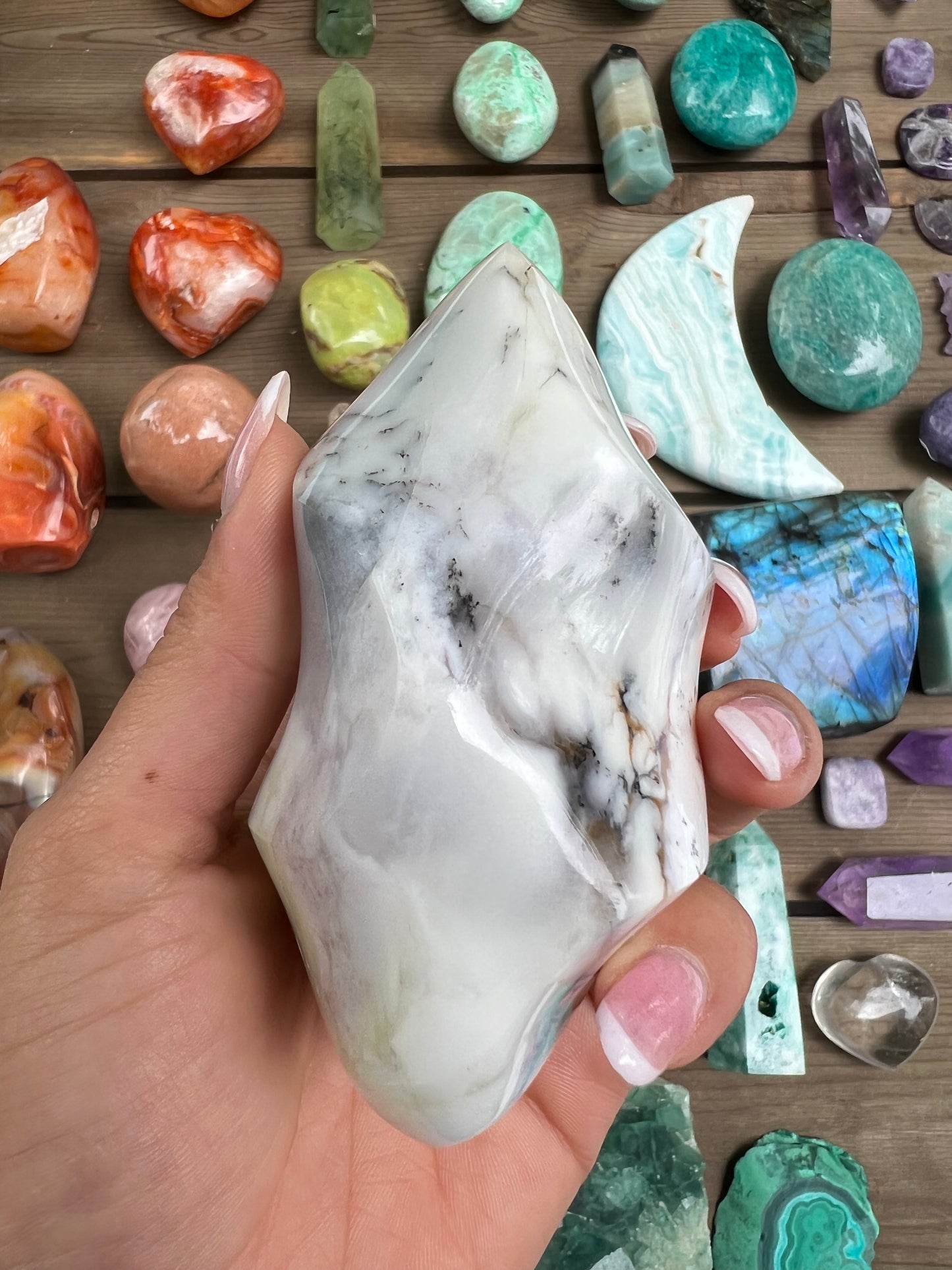Purple Dendritic Opal Flame (#1) - Simply Affinity