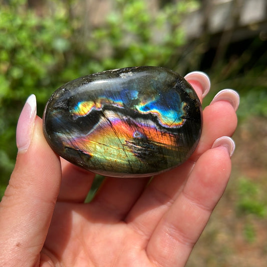 Labradorite Palm Stone (#131) - Simply Affinity