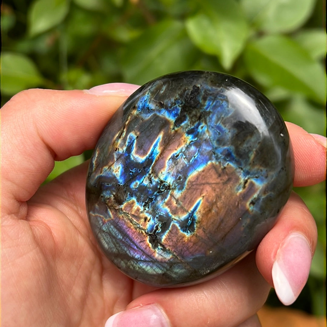 Labradorite Palm Stone (#128) - Simply Affinity