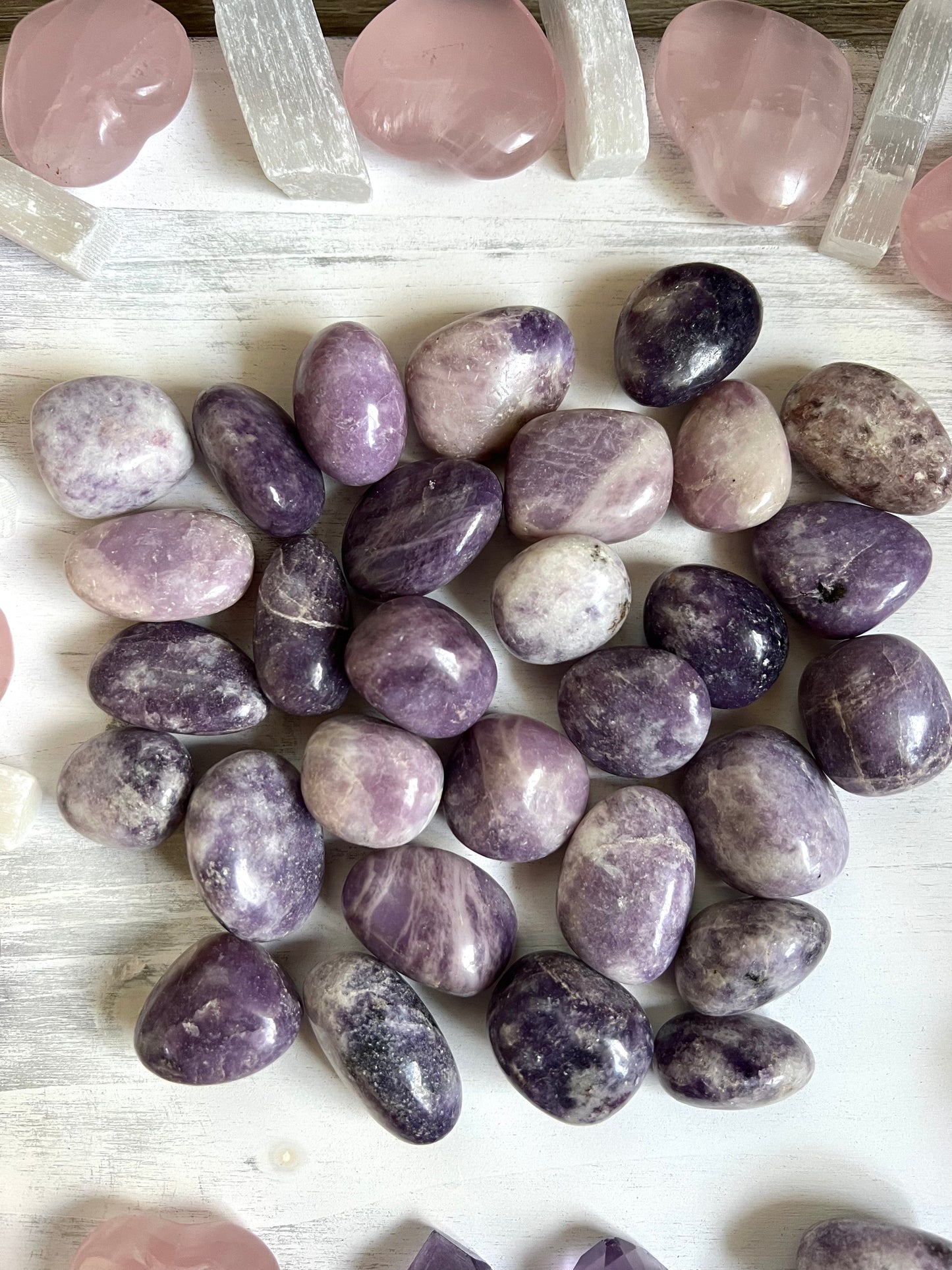 Lepidolite Tumble Stone (1 piece intuitively chosen) - Simply Affinity