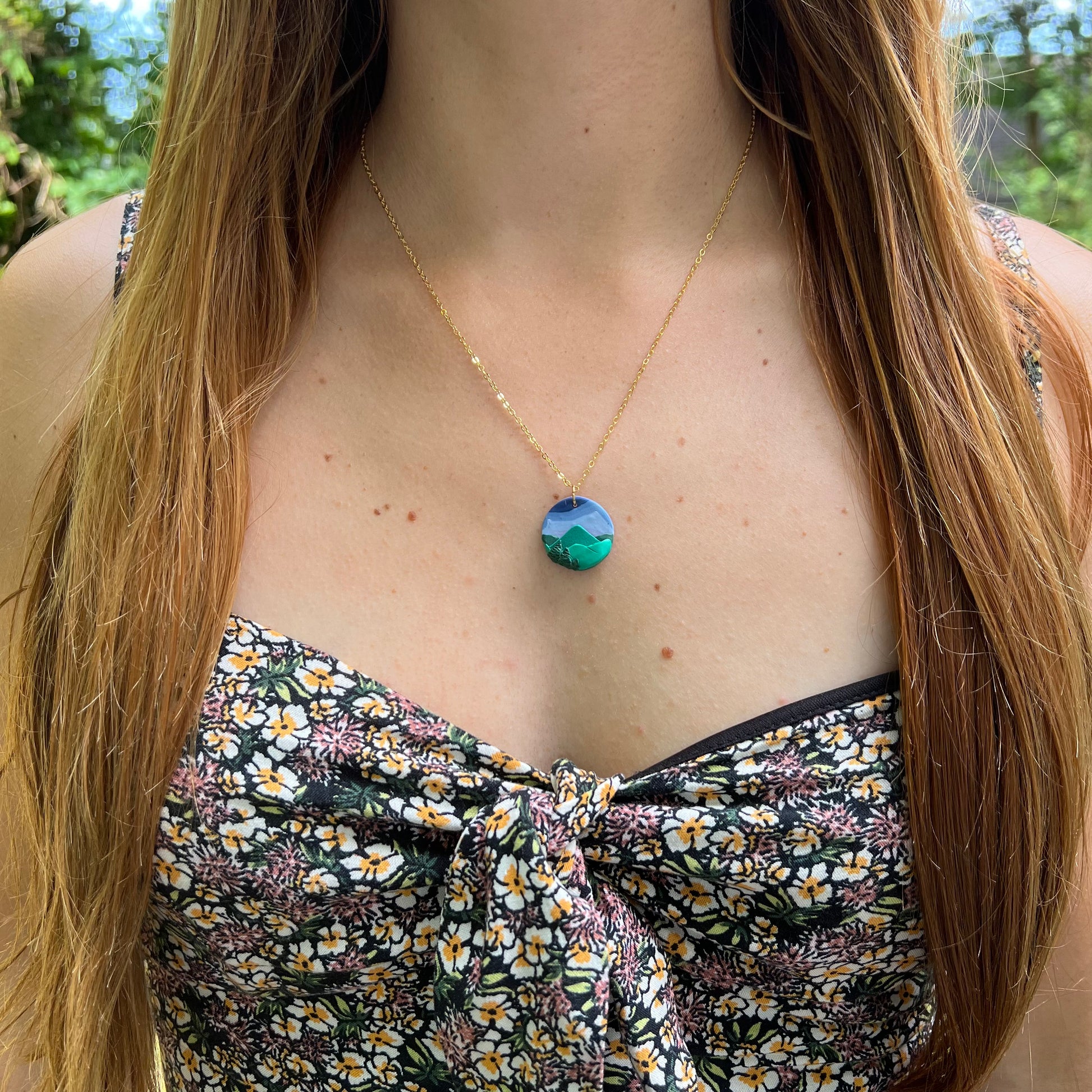 Blue Ridge Mountain Necklace - Ready to Ship - Simply Affinity