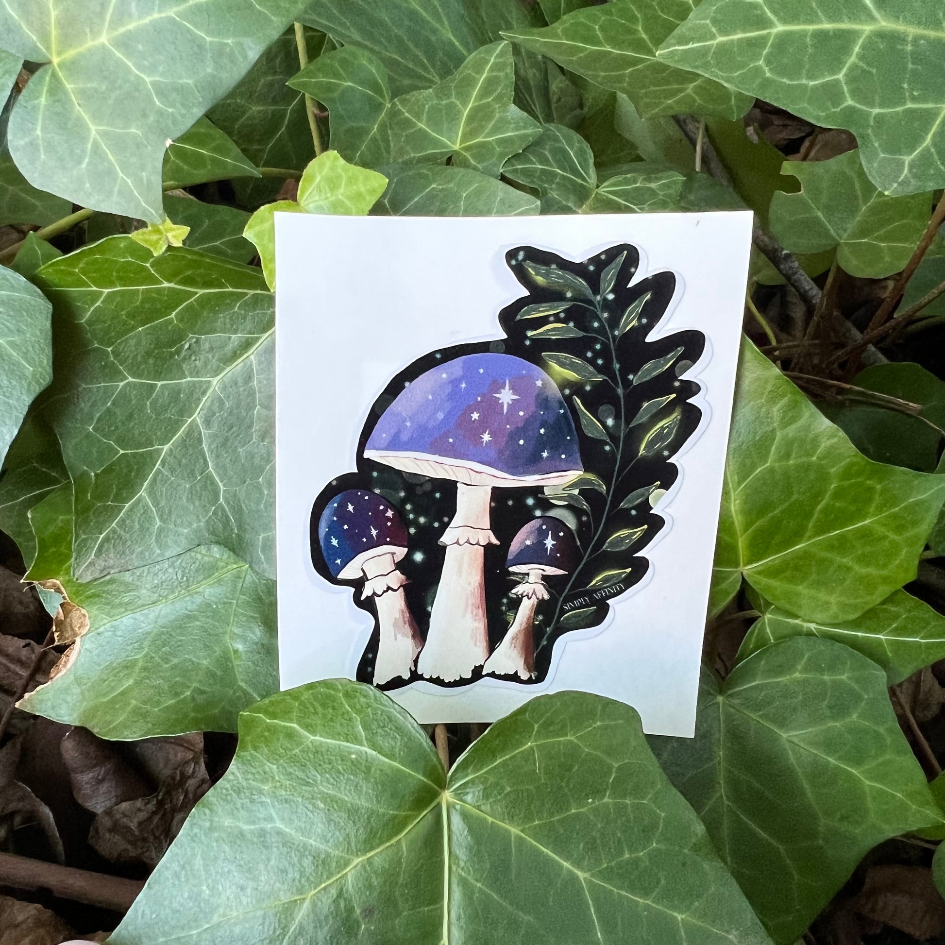 Cosmic Mushrooms Sticker - Simply Affinity