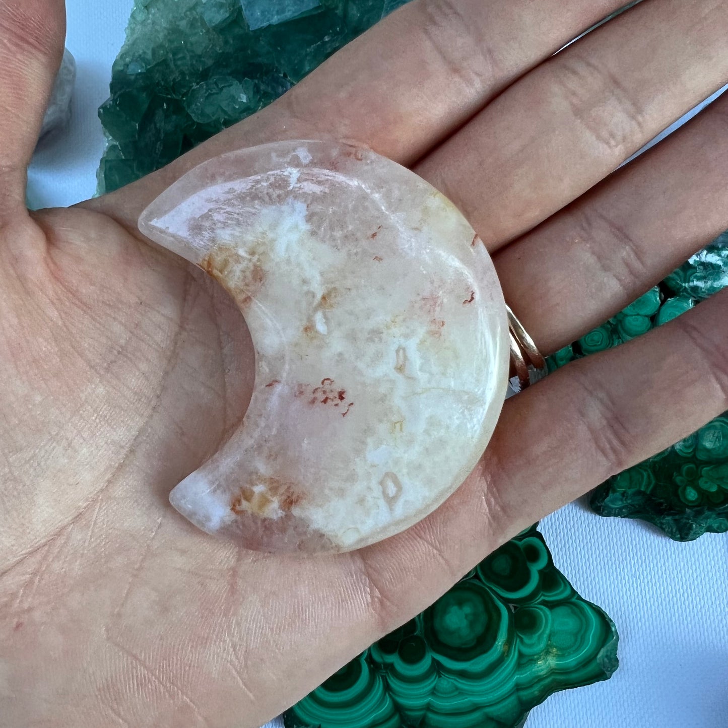 Flower Agate Moon (#10) - Simply Affinity
