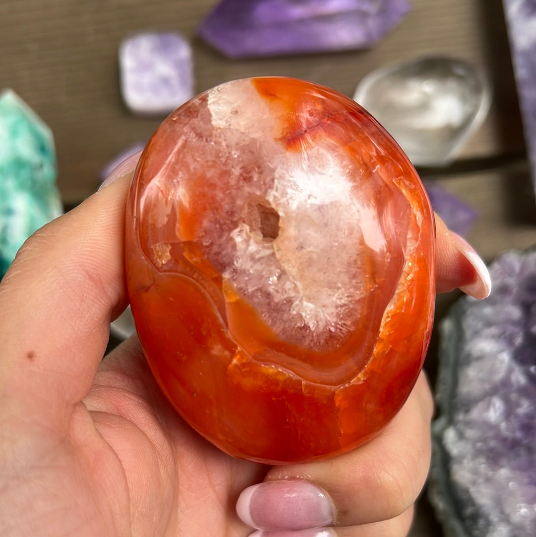 Carnelian Palm Stone (#10) - Simply Affinity
