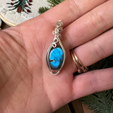 Blue Labradorite Pendant - Wire-wrapped in Sterling Silver - Simply Affinity