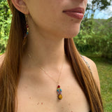 Rainbow Gemstone Moon Earrings - PRE-ORDER - Simply Affinity