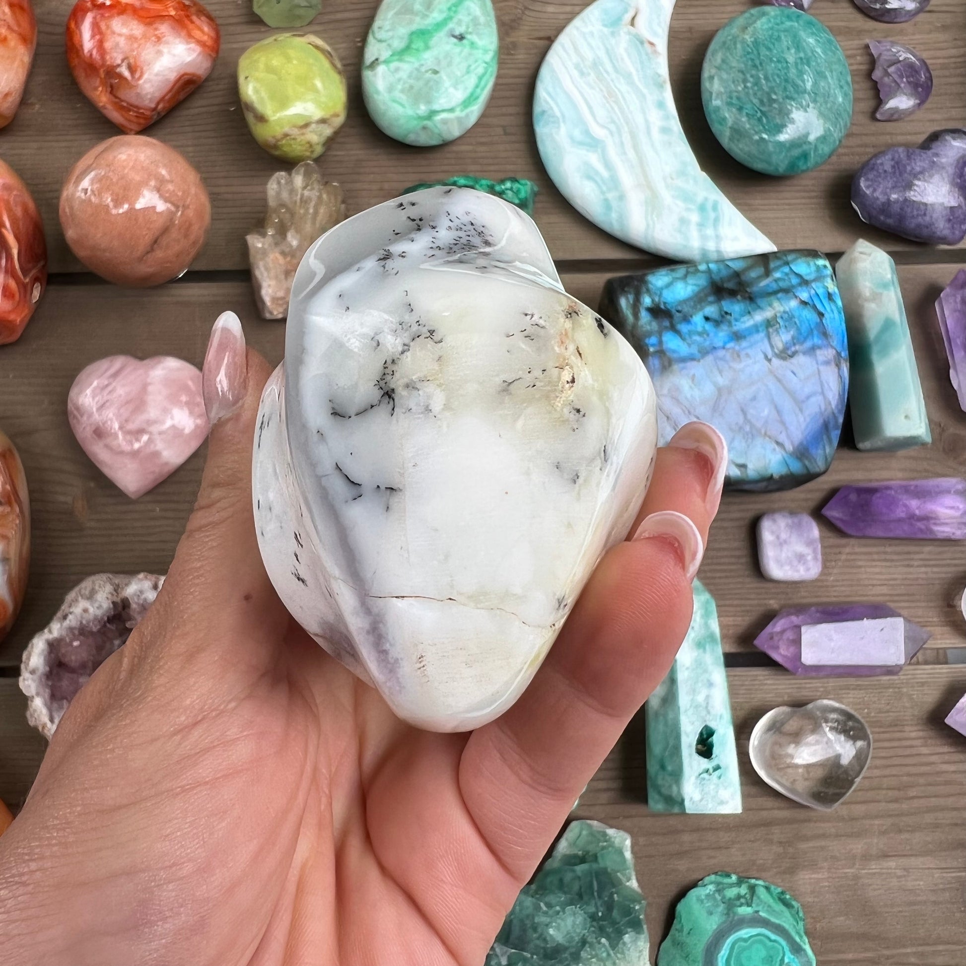 Purple Dendritic Opal Flame (#1) - Simply Affinity