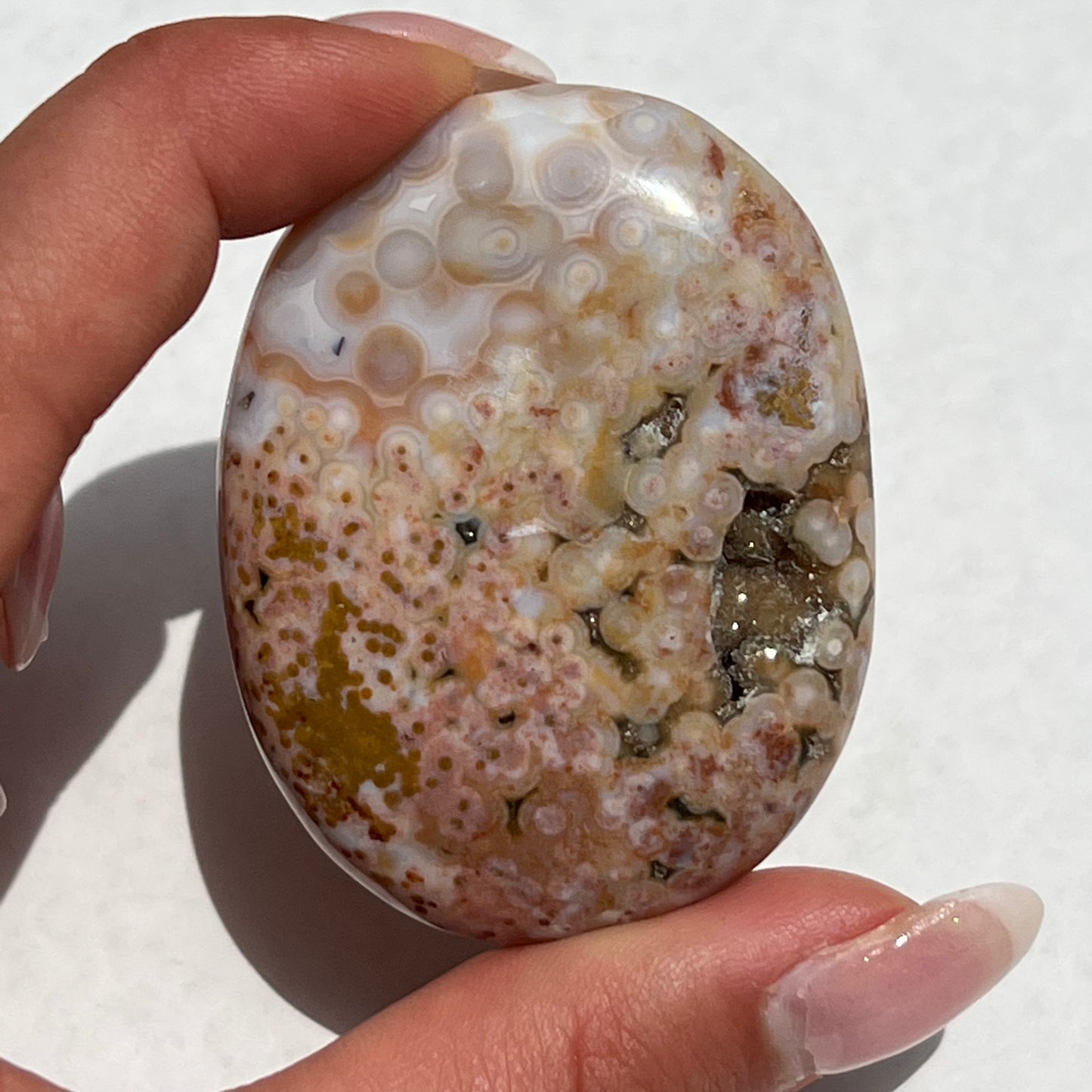 Ocean Jasper Palm Stone (#41e) - Simply Affinity