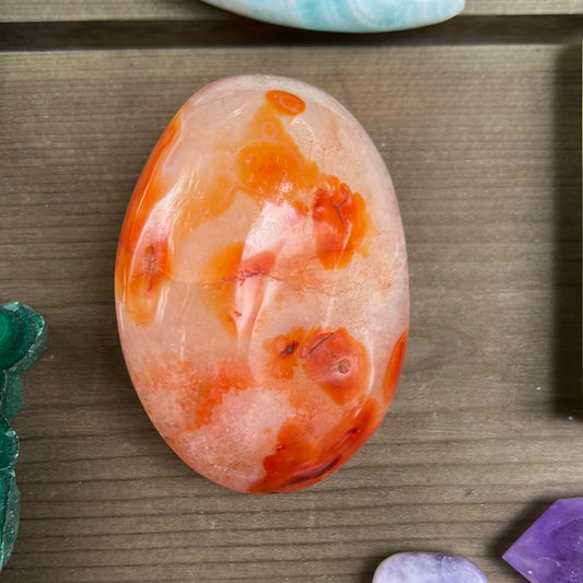 Carnelian Palm Stone (#9) - Simply Affinity