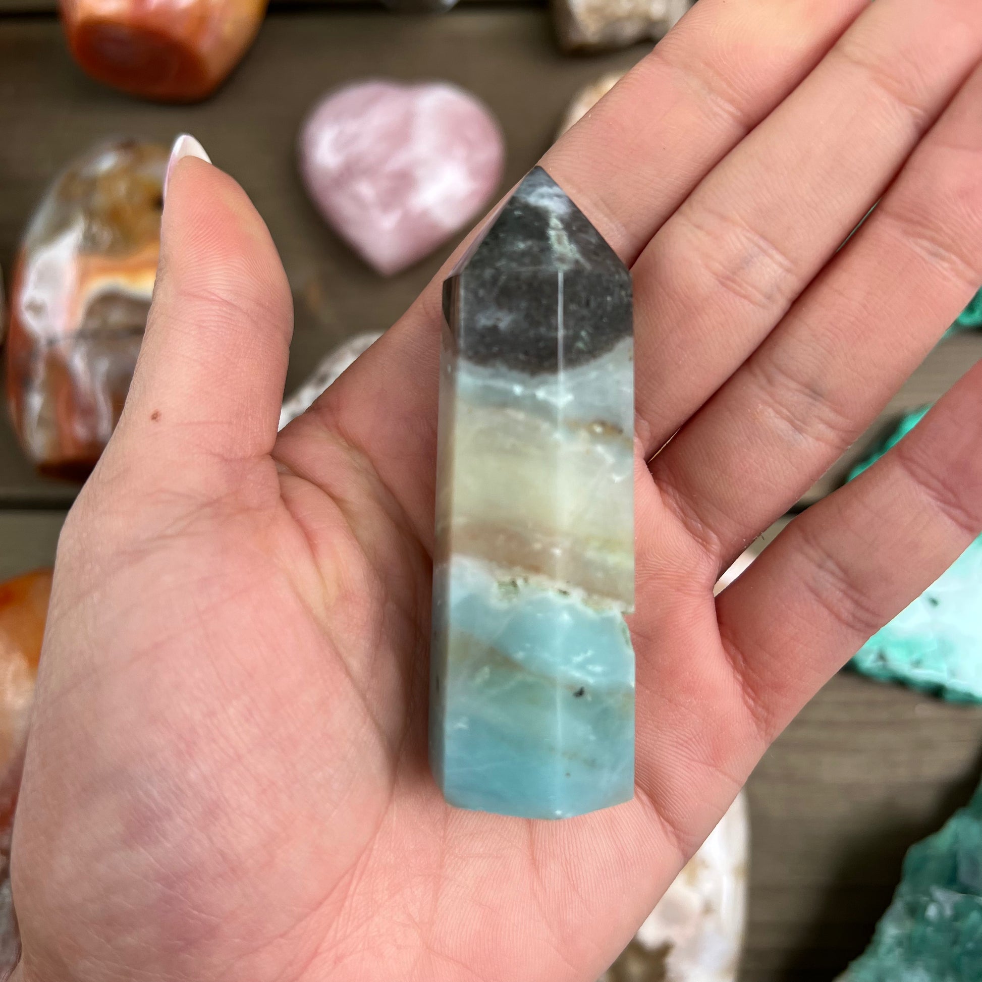 Amazonite Point (#3MTT) - Simply Affinity