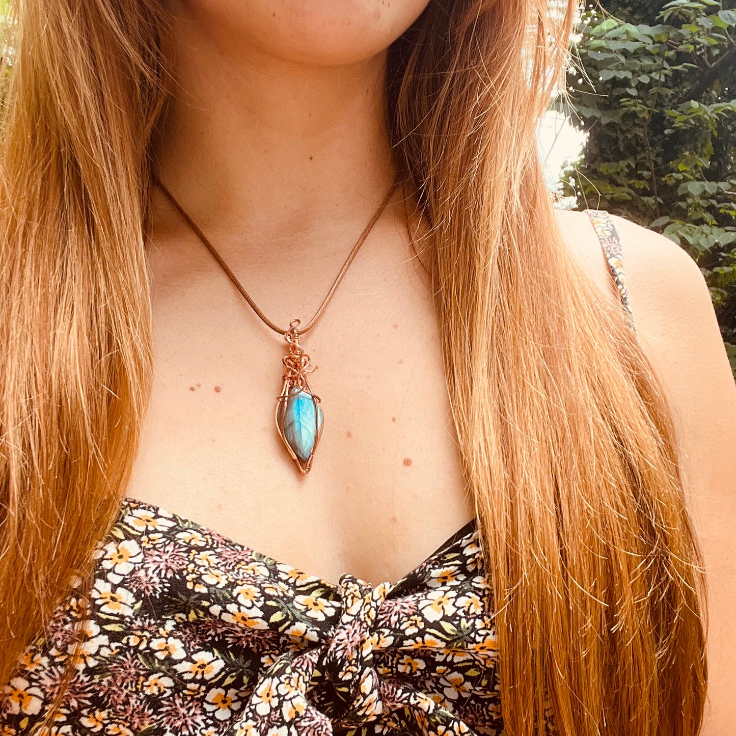 Handmade Wire-Wrapped Labradorite Pendant - Ready to Ship - Simply Affinity