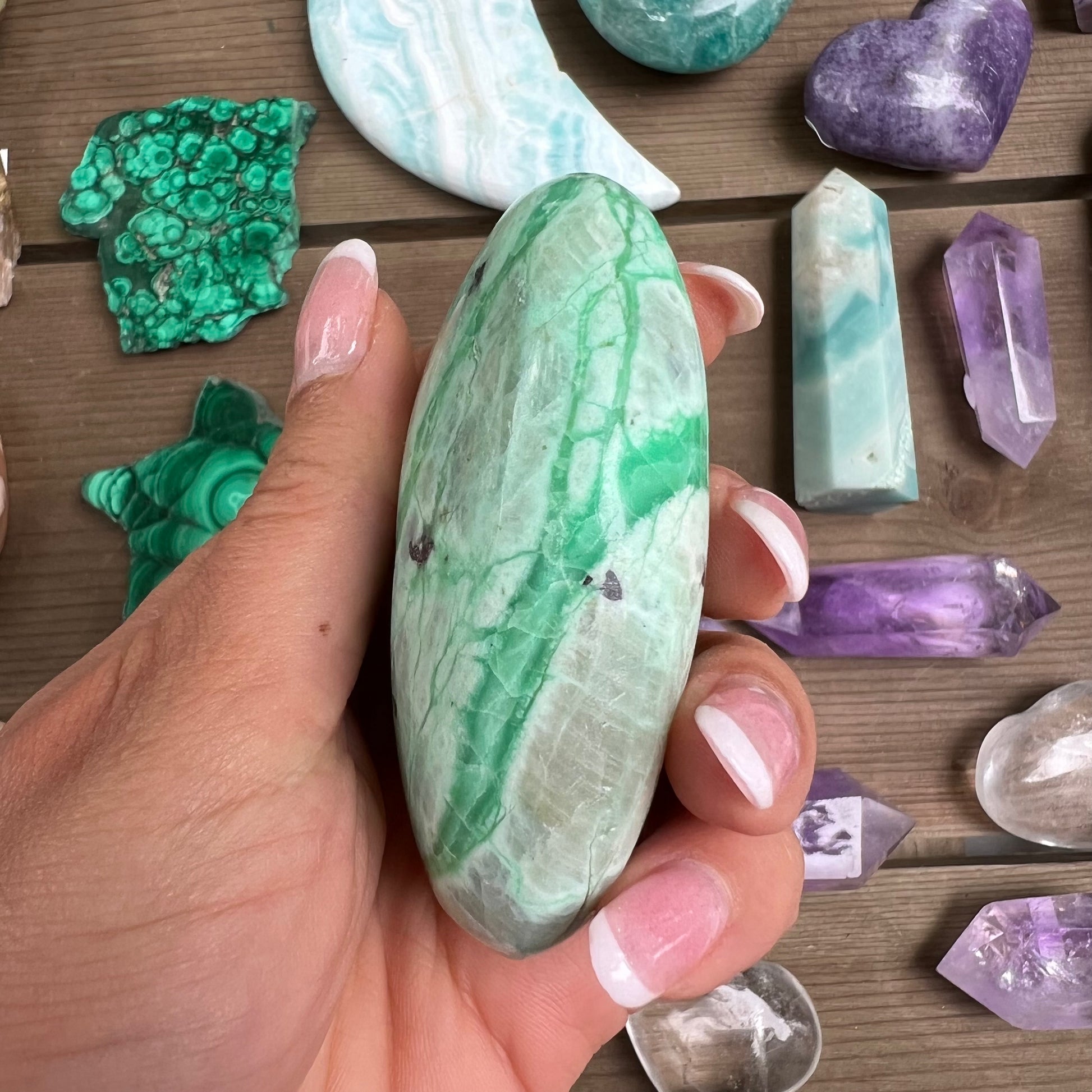 Garnierite Palm Stone (#9) - Simply Affinity
