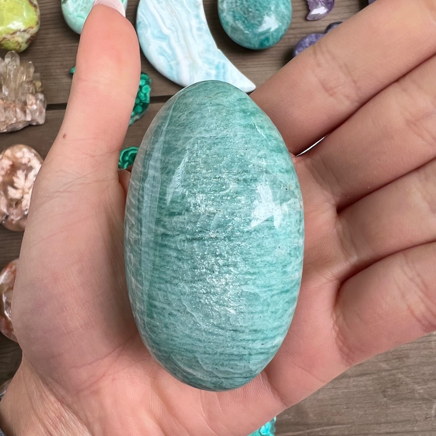 Amazonite Palm Stone (#10) - Simply Affinity