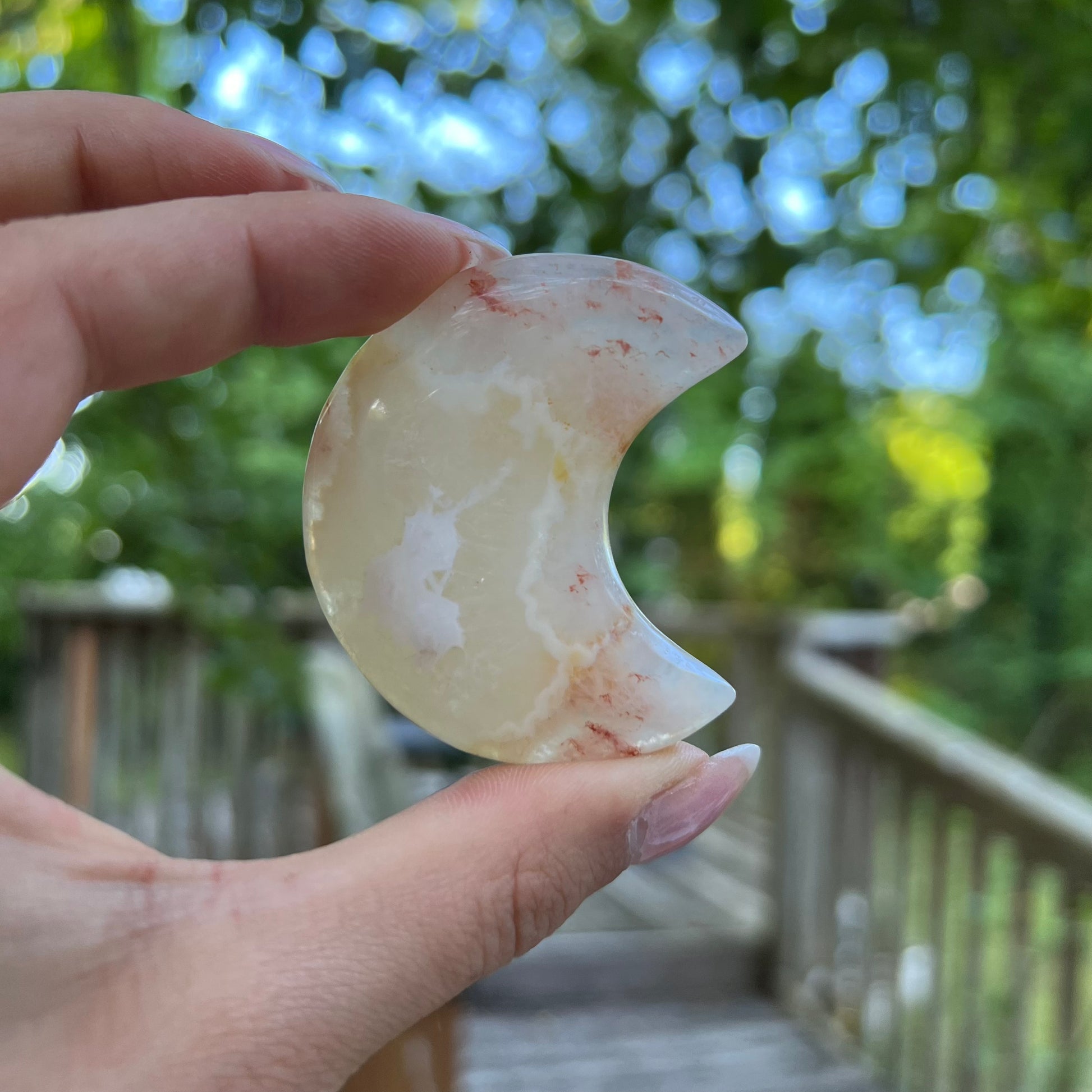 Flower Agate Moon (#10) - Simply Affinity