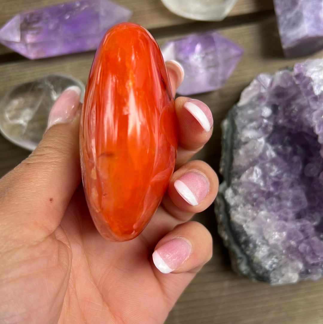 Carnelian Palm Stone (#10) - Simply Affinity