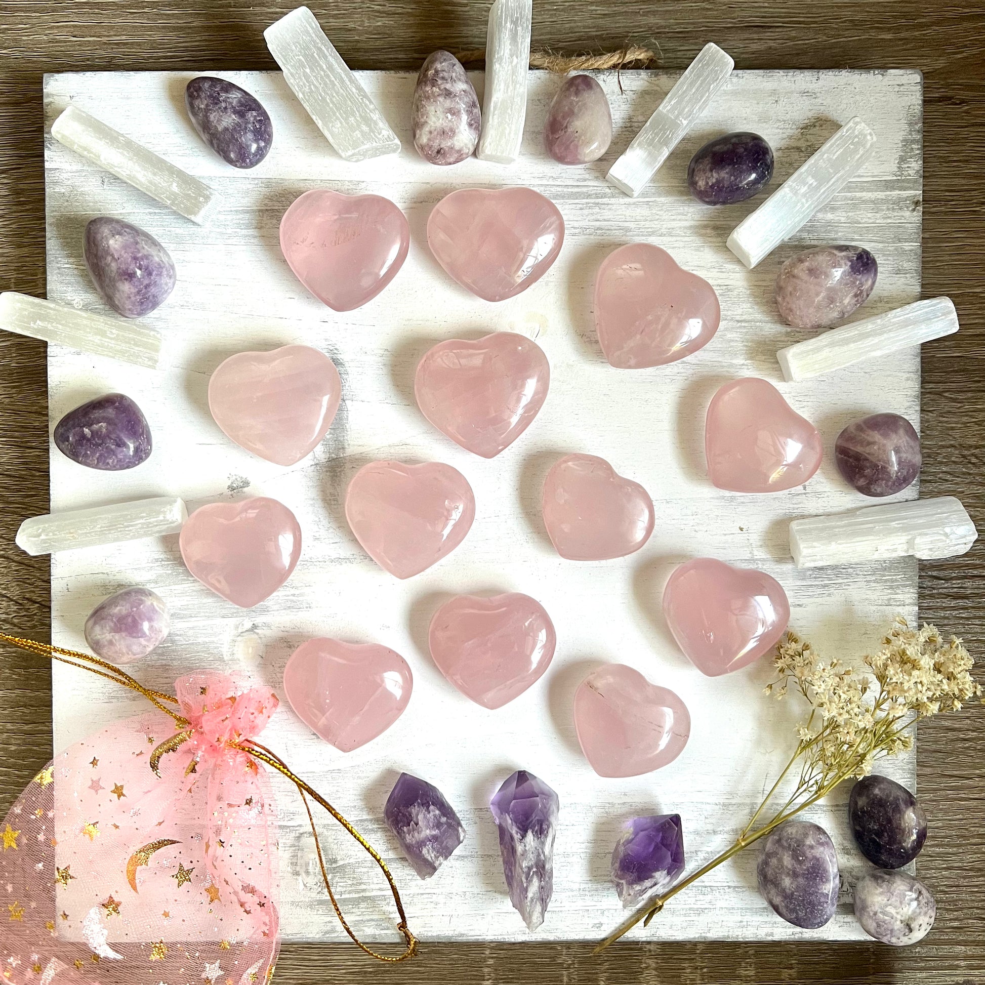 Small Rose Quartz Heart - (1 piece intuitively chosen) - Simply Affinity