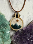 PRE-ORDER- Mini Embroidered Mountain Range Necklace - Simply Affinity