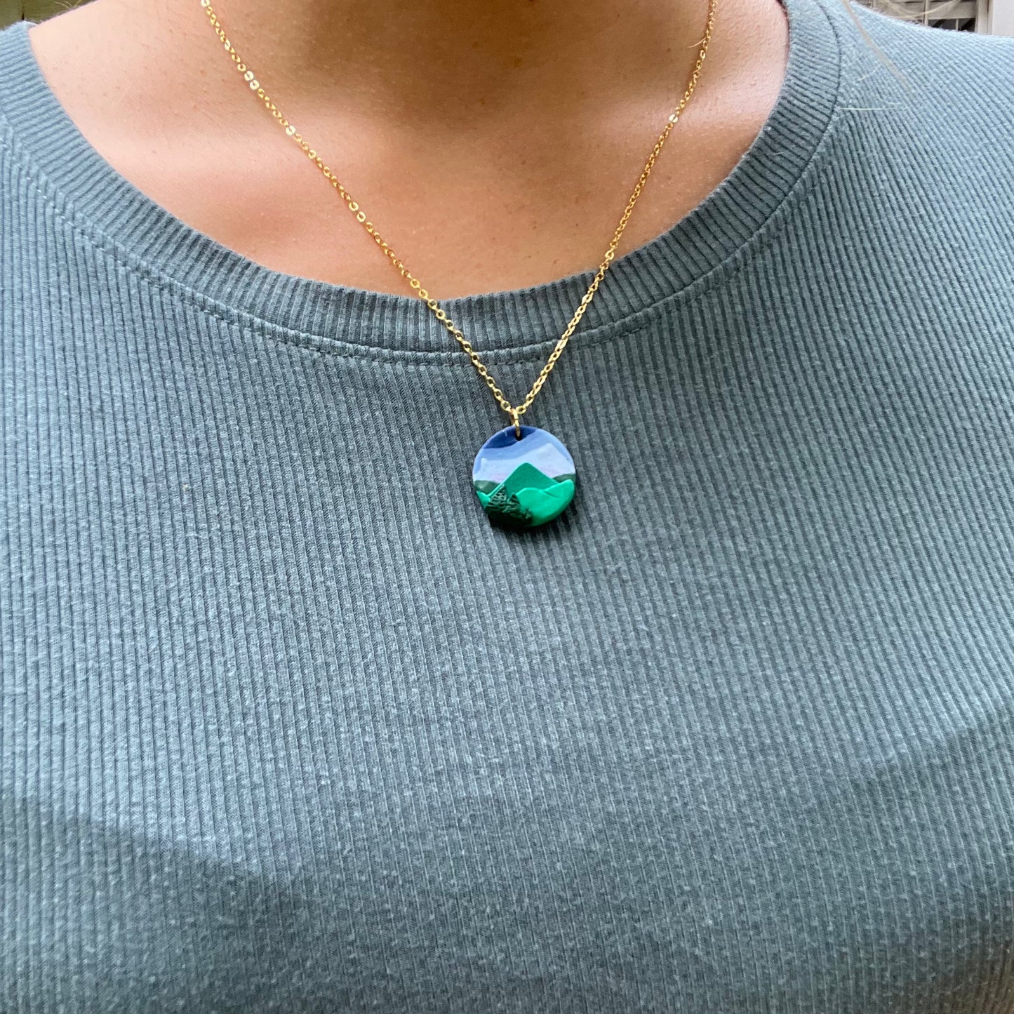 Blue Ridge Mountain Necklace - Ready to Ship - Simply Affinity