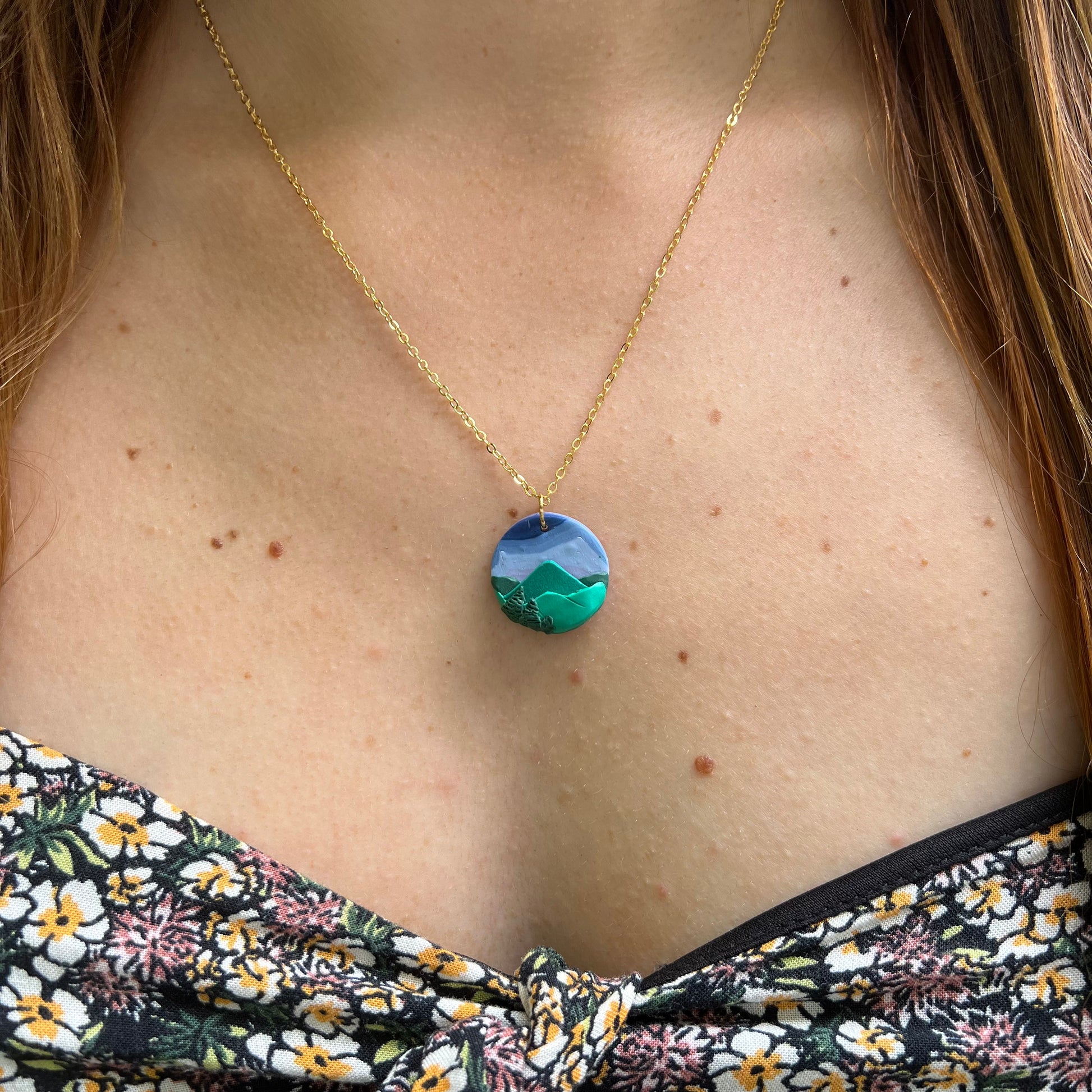 Blue Ridge Mountain Necklace - Ready to Ship - Simply Affinity