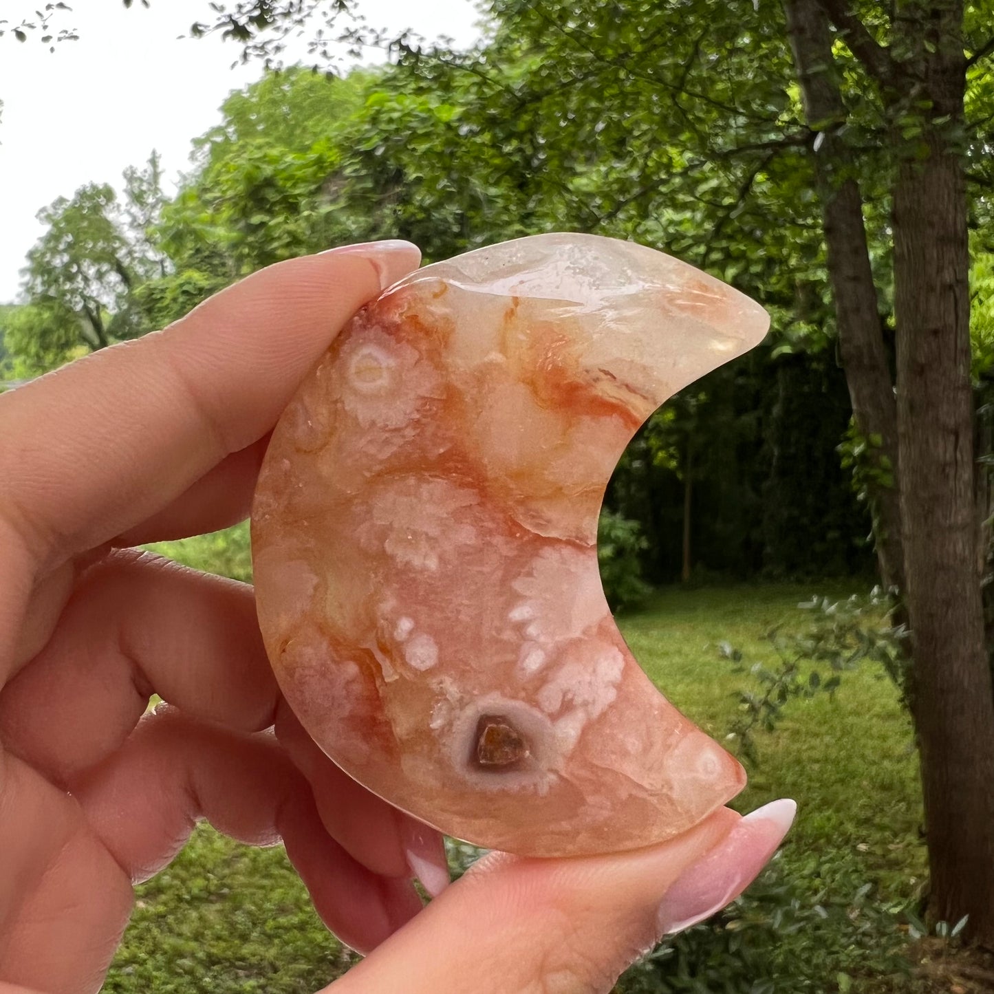 Flower Agate Moon (#1) - Simply Affinity