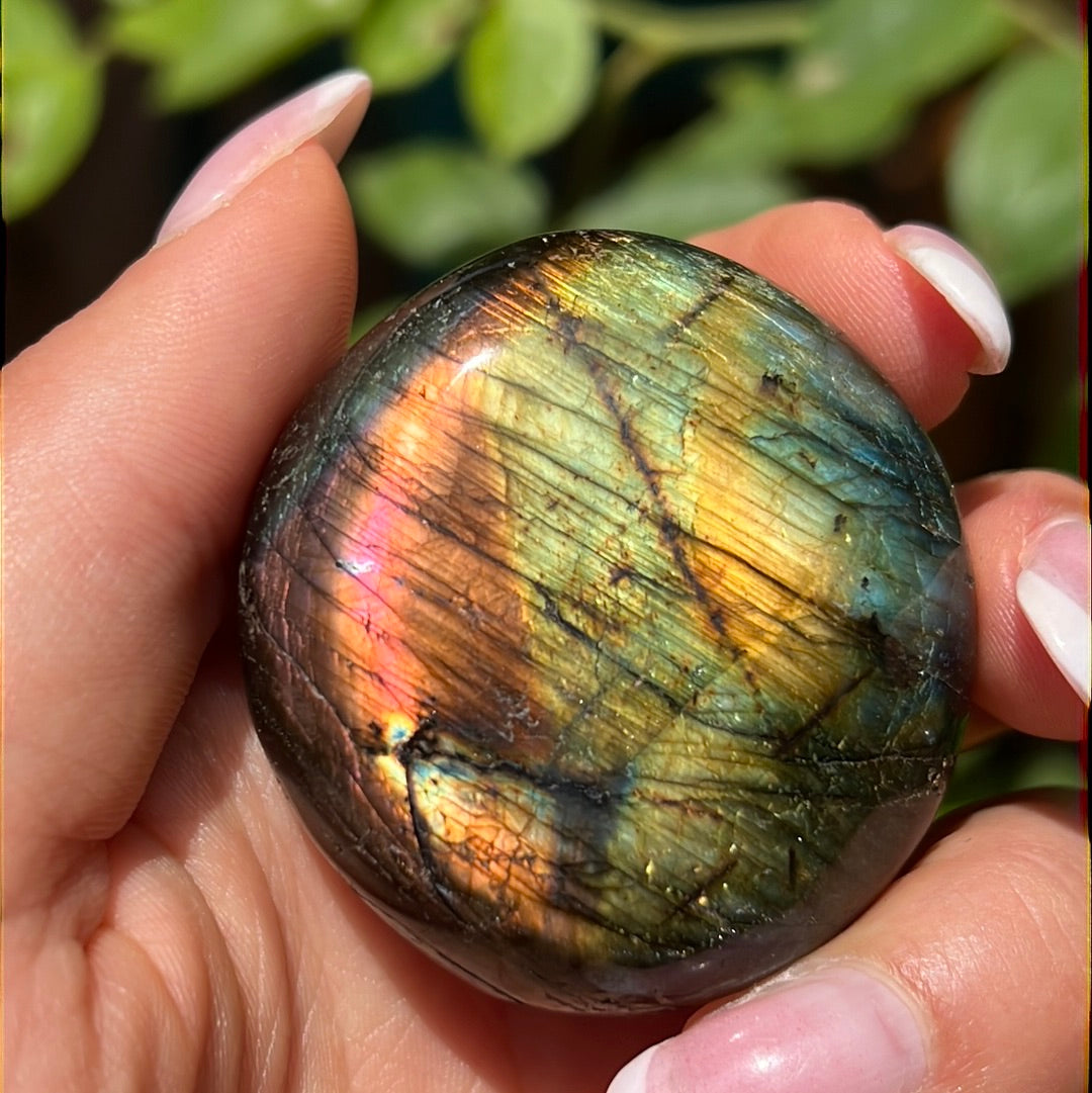 Labradorite Palm Stone (#123) - Simply Affinity
