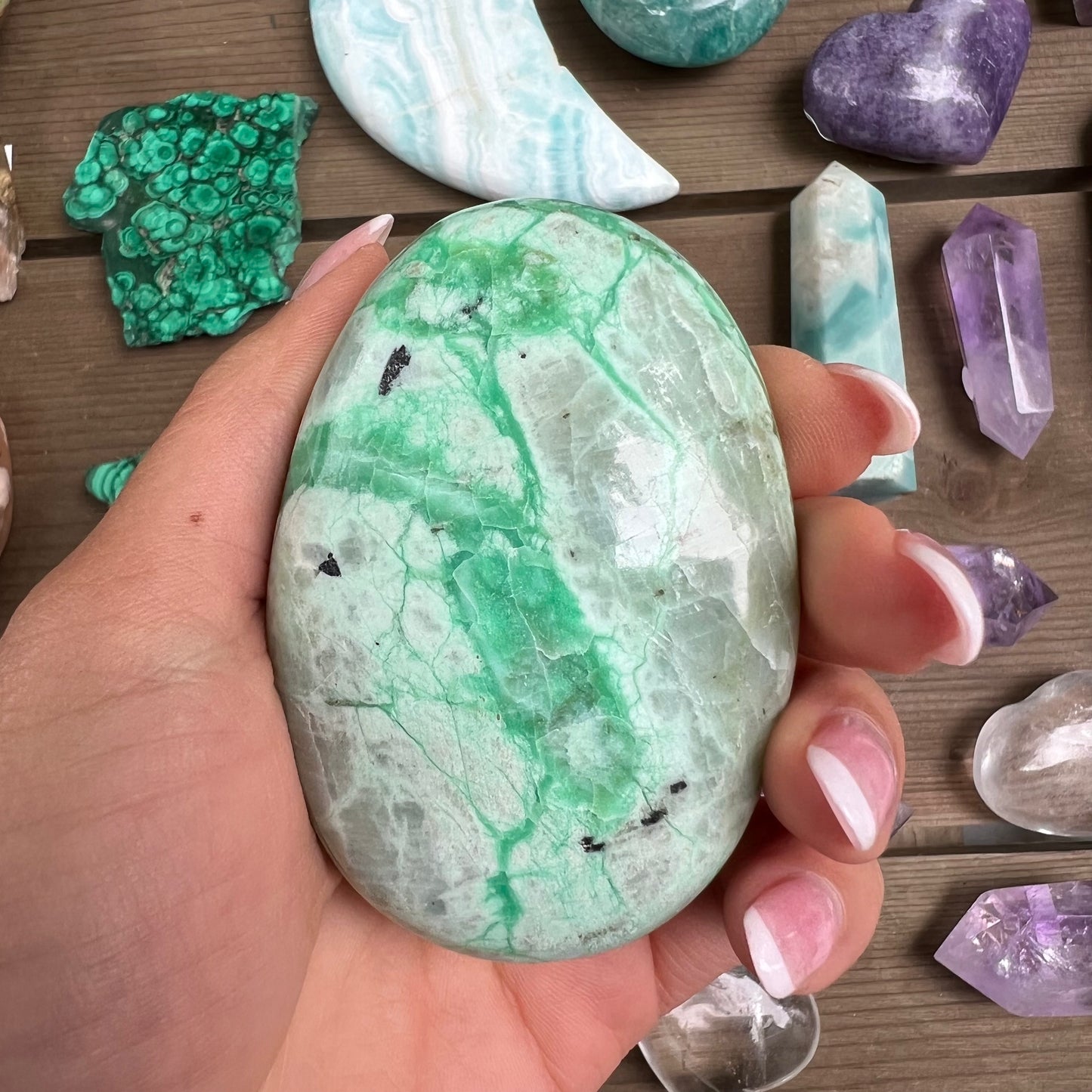 Garnierite Palm Stone (#9) - Simply Affinity