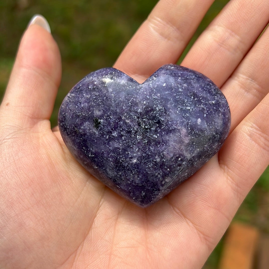 Lepidolite Heart (#3) - Simply Affinity