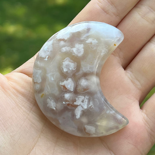 Flower Agate Moon (#7) - Simply Affinity
