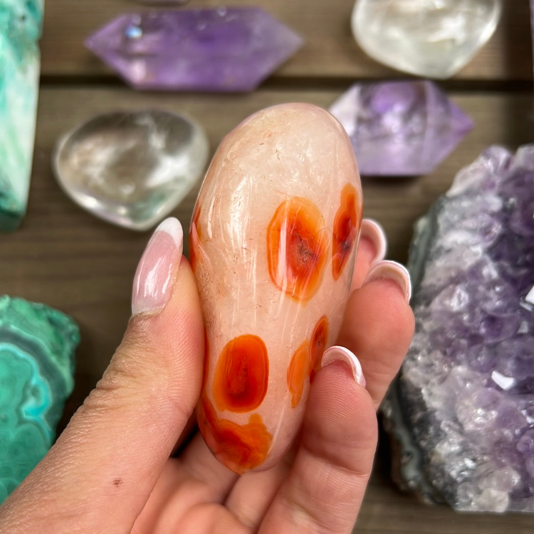 Carnelian Palm Stone (#9) - Simply Affinity