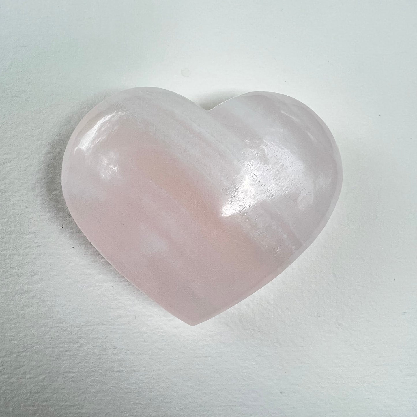 Pink Mangano Calcite Heart - FLUORESCENT (#1) - Simply Affinity