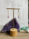 Amethyst Hoop Dangle Earrings - Ready to Ship - Simply Affinity