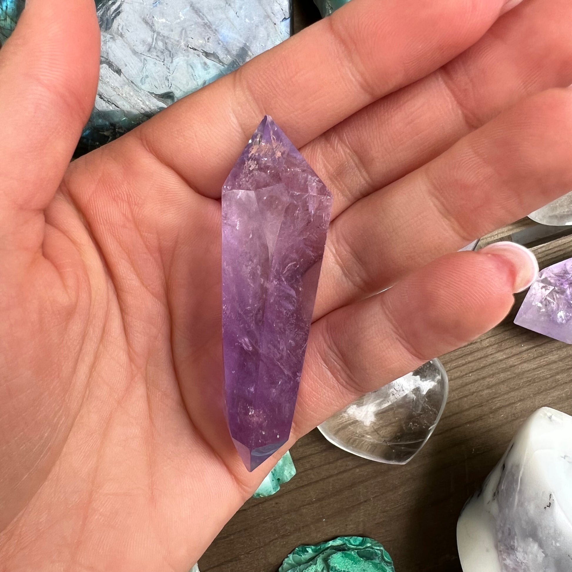 Polished Double Terminated Amethyst Point (#2MTT) - Simply Affinity