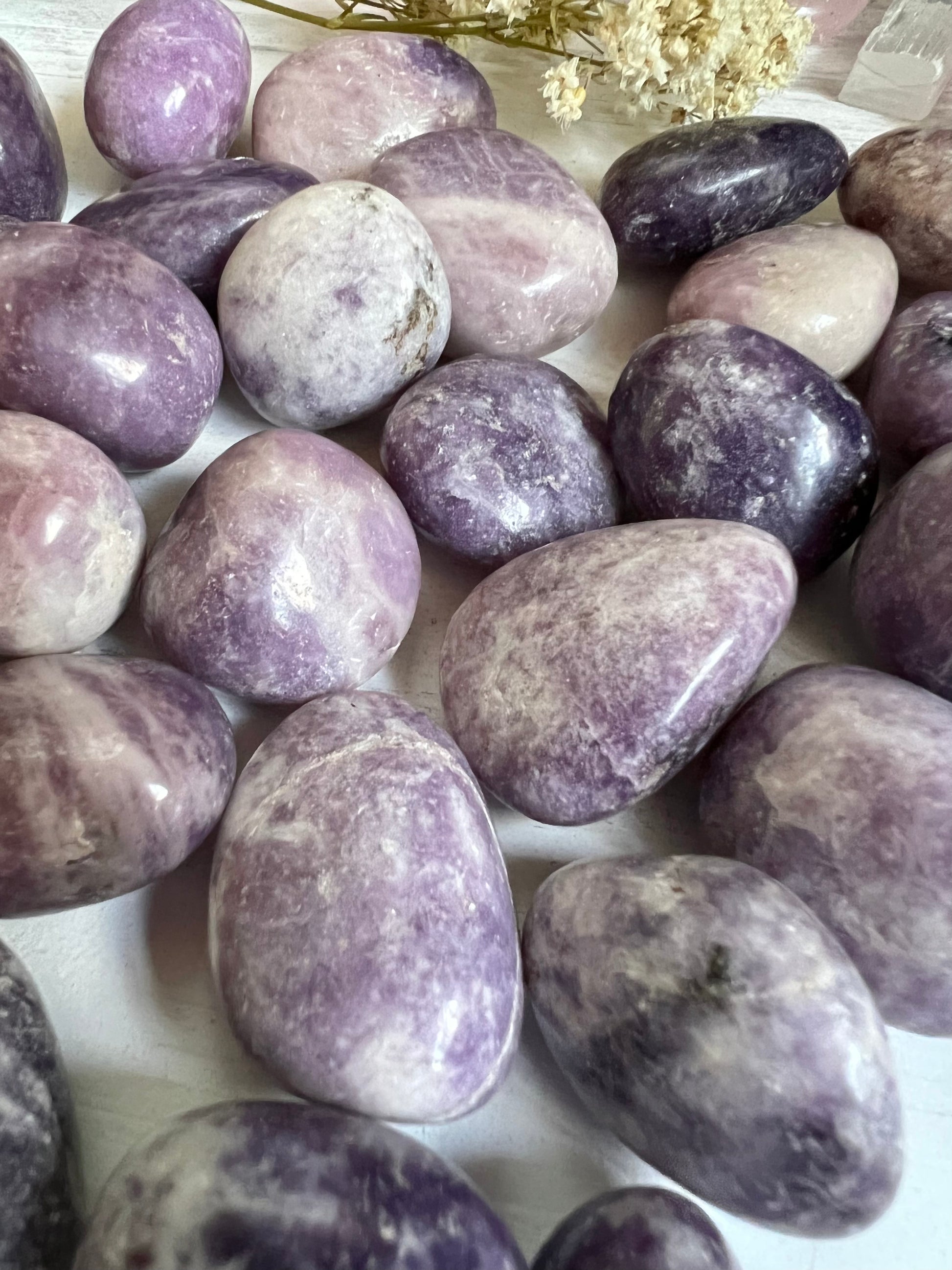 Lepidolite Tumble Stone (1 piece intuitively chosen) - Simply Affinity