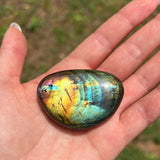 Rainbow Labradorite Palm Stone (#120) - Simply Affinity