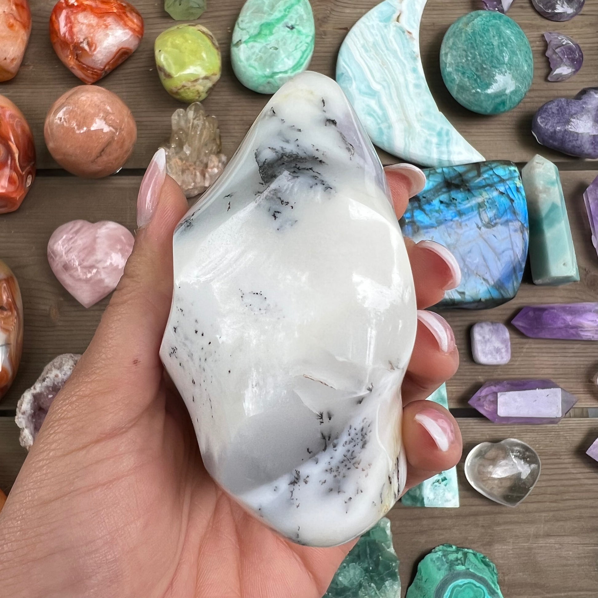 Purple Dendritic Opal Flame (#1) - Simply Affinity