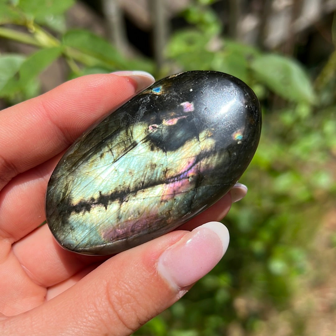 Labradorite Palm Stone (#116) - Simply Affinity
