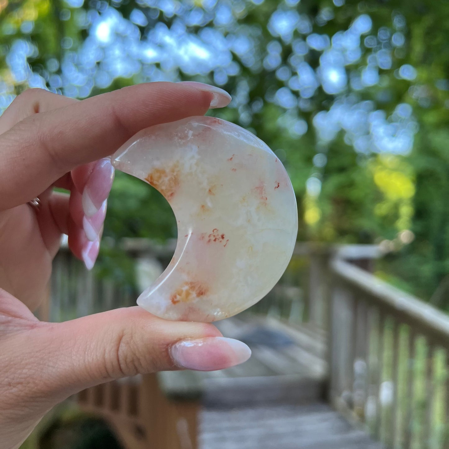 Flower Agate Moon (#10) - Simply Affinity