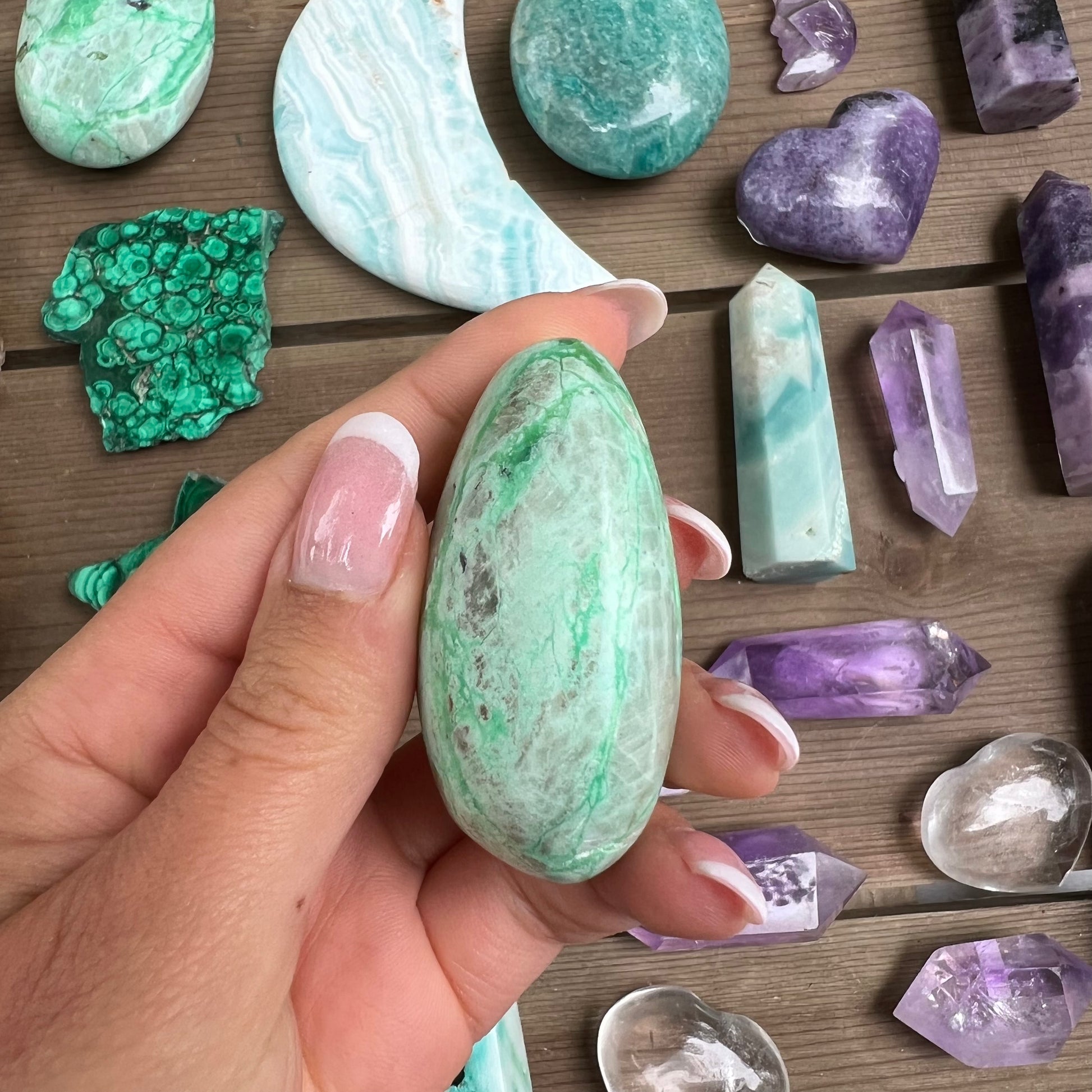 Garnierite Palm Stone (#8) - Simply Affinity