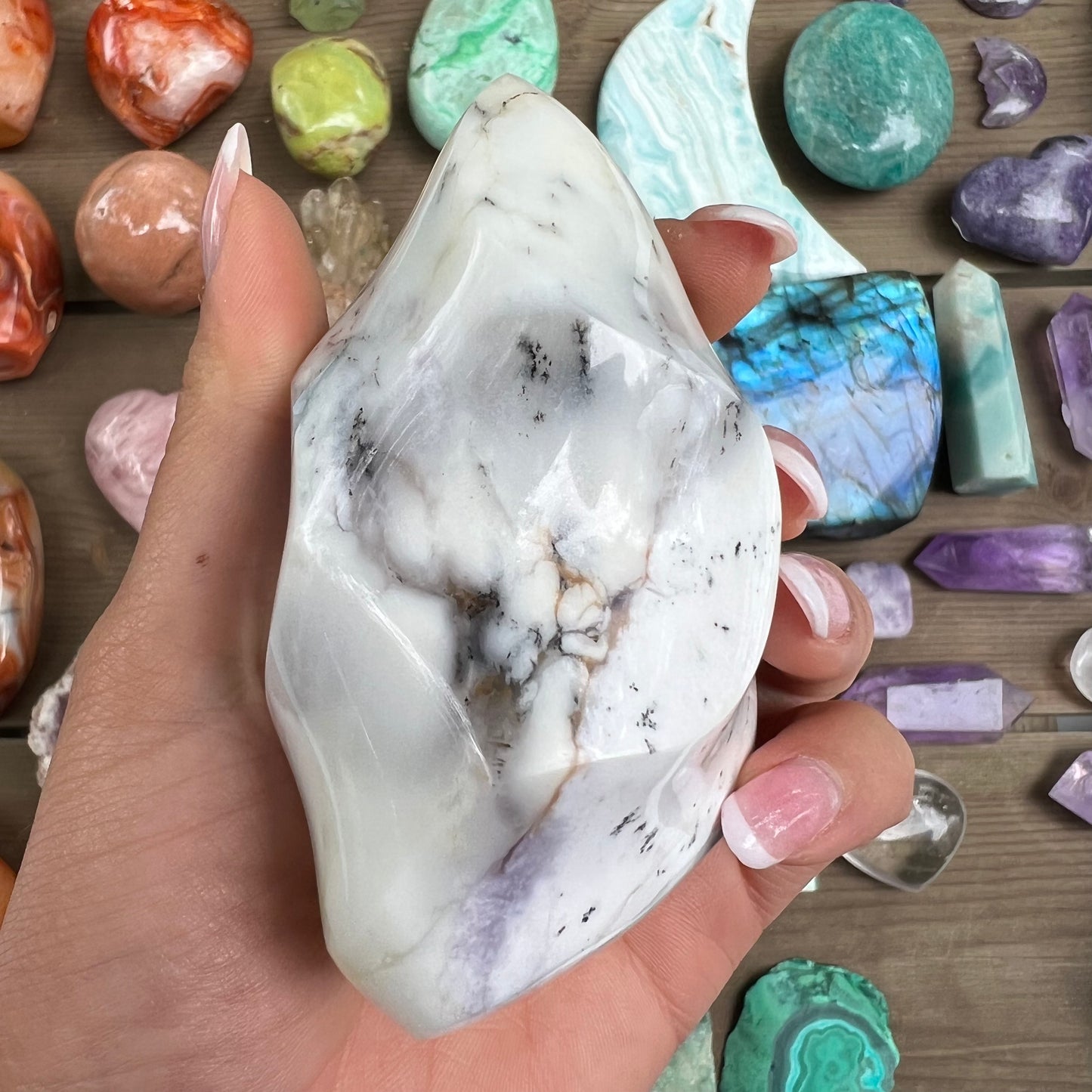 Purple Dendritic Opal Flame (#1) - Simply Affinity