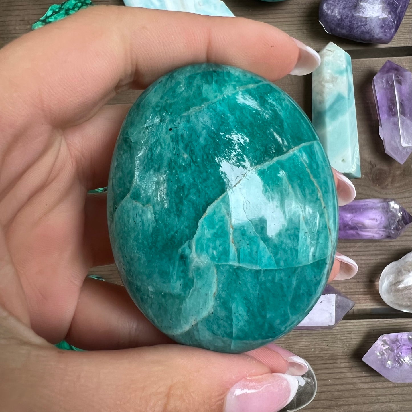 Amazonite Palm Stone (#11) - Simply Affinity