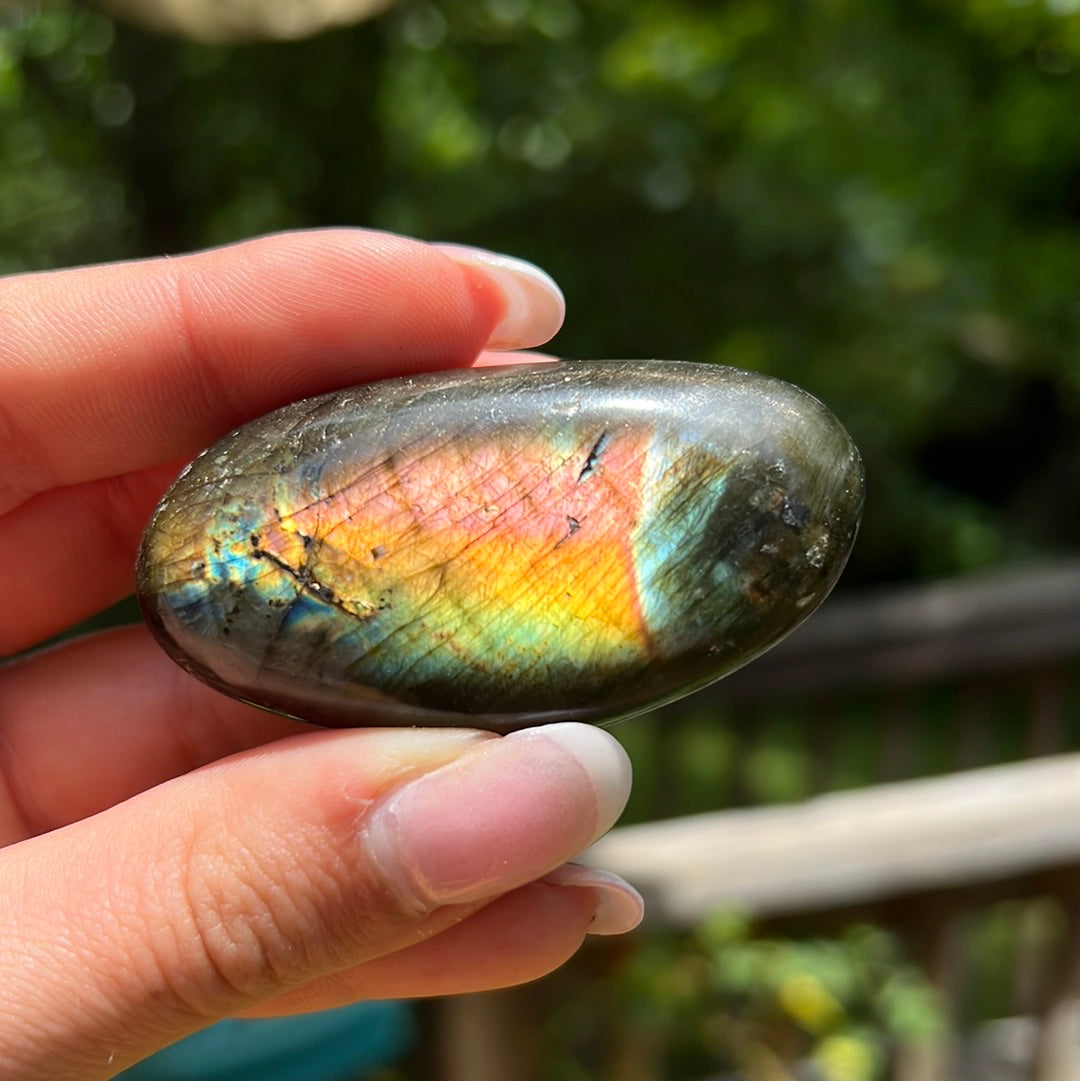 Labradorite Palm Stone (#117) - Simply Affinity